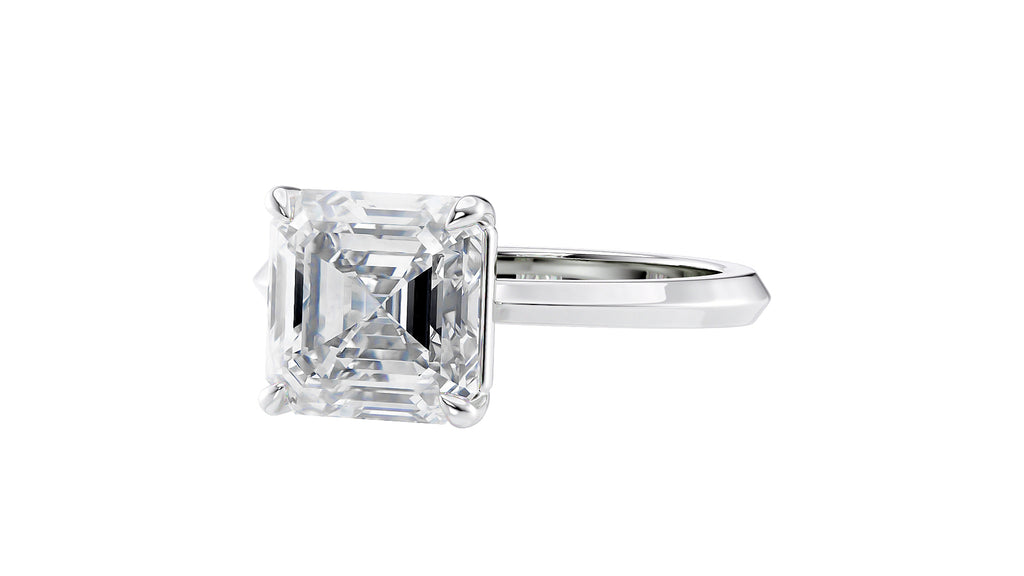Asscher Cut Diamond Engagement Ring