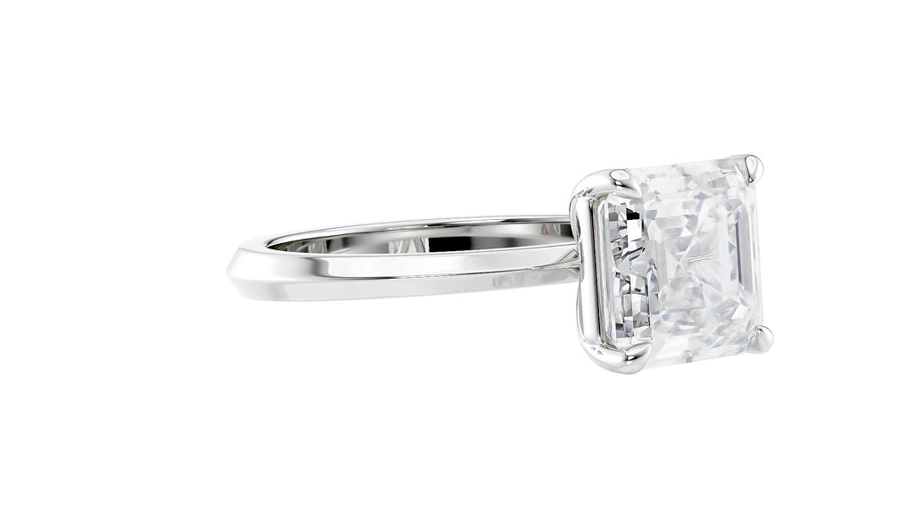 Asscher Cut Diamond Engagement Ring