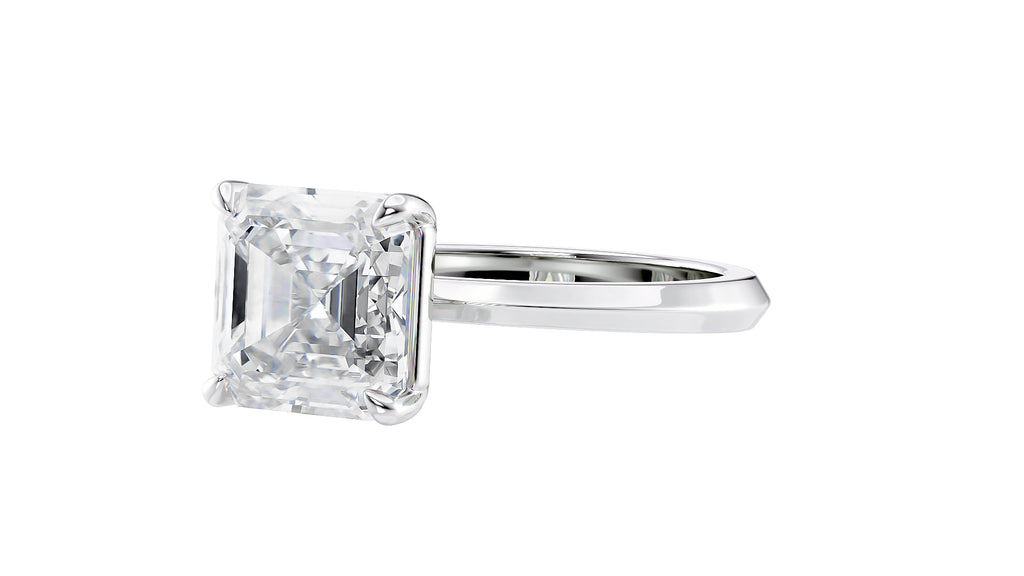 Asscher Cut Diamond Engagement Ring