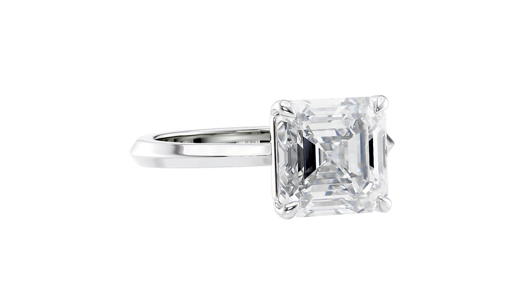 Asscher Cut Diamond Engagement Ring
