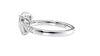 Pear Cut Solitaire Tapered Diamond Band Engagement Ring