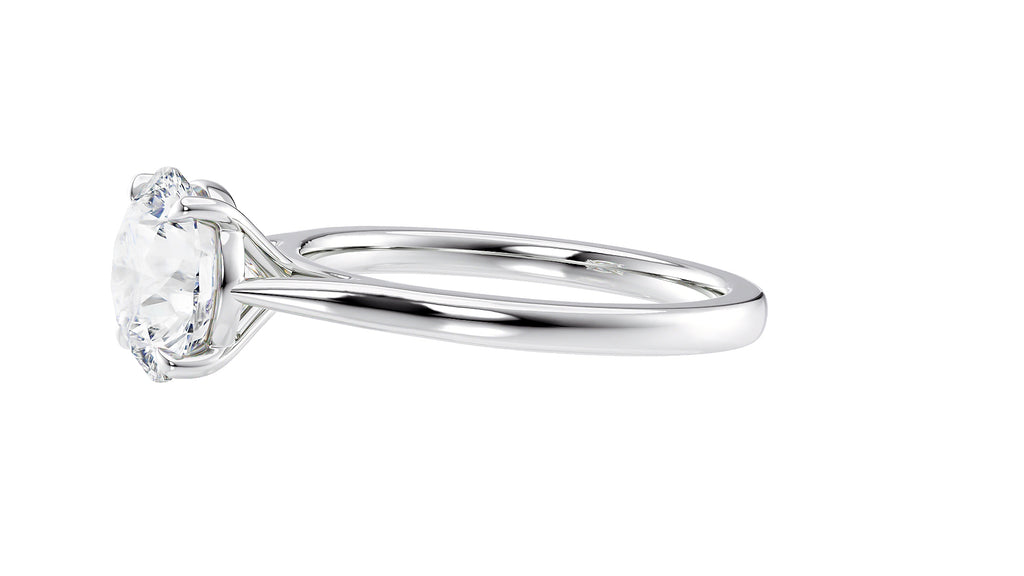 Round Solitaire Diamond Engagement Ring