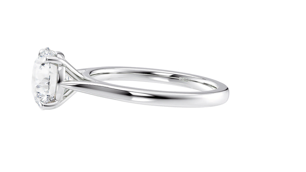 Round Solitaire Diamond Engagement Ring