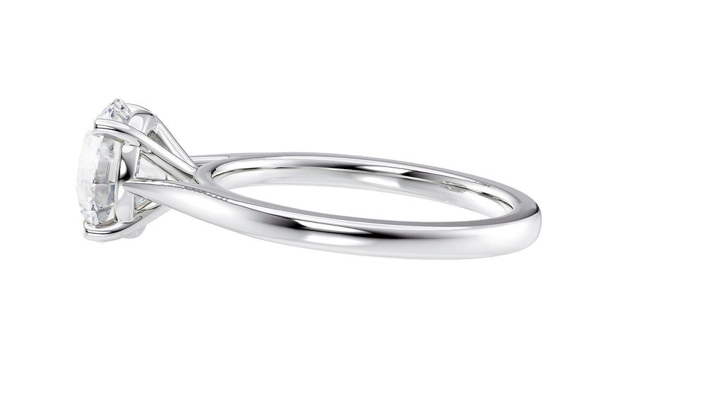 Round Solitaire Diamond Engagement Ring