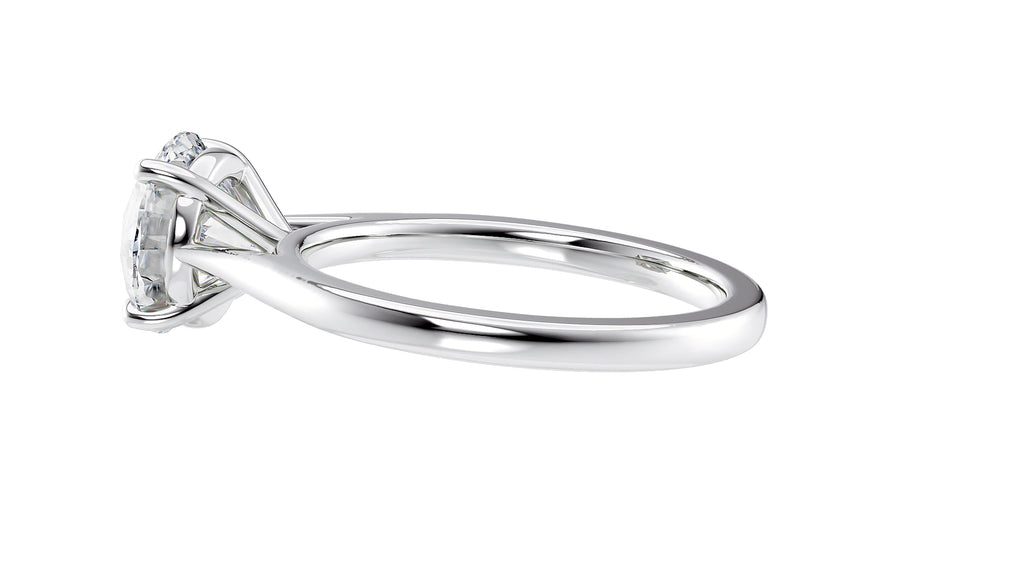 Round Solitaire Diamond Engagement Ring