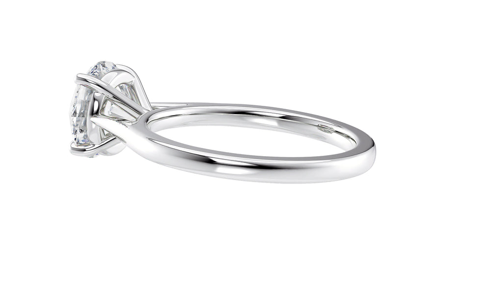 Round Solitaire Diamond Engagement Ring