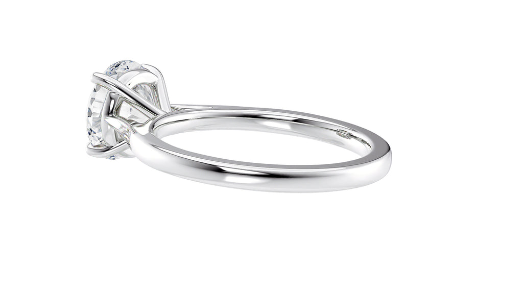 Round Solitaire Diamond Engagement Ring