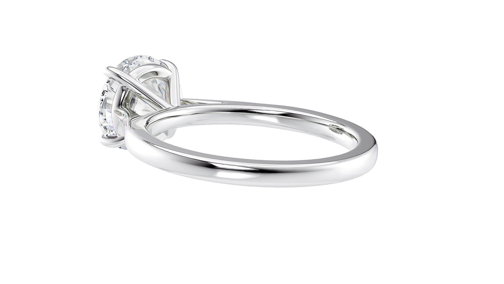 Round Solitaire Diamond Engagement Ring