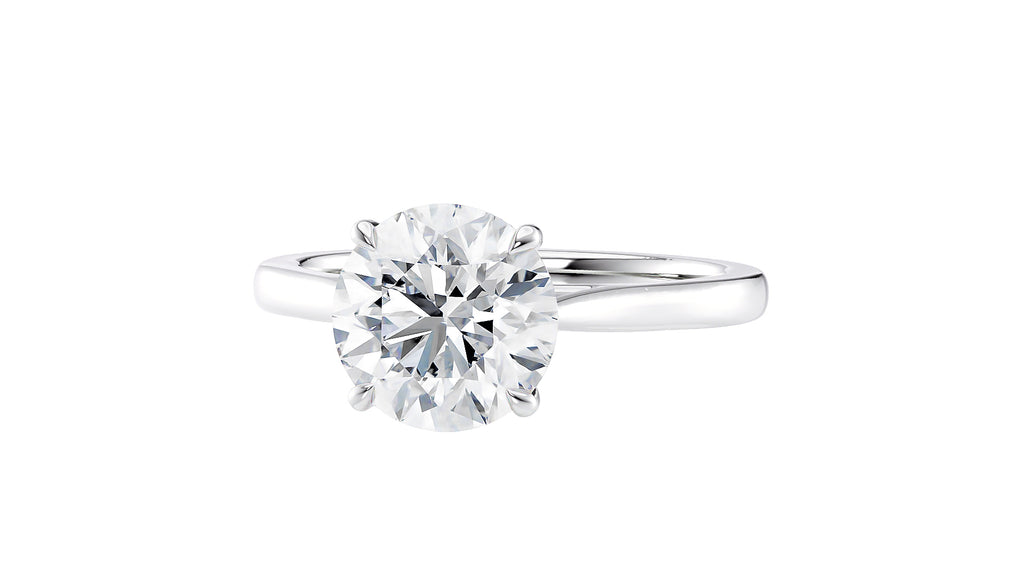 Round Solitaire Diamond Engagement Ring