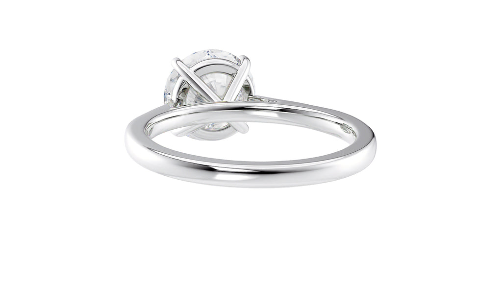 Round Solitaire Diamond Engagement Ring