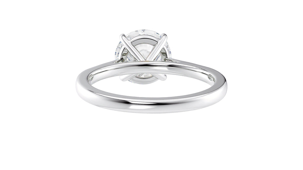 Round Solitaire Diamond Engagement Ring