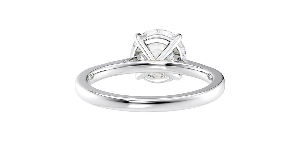 Round Solitaire Diamond Engagement Ring