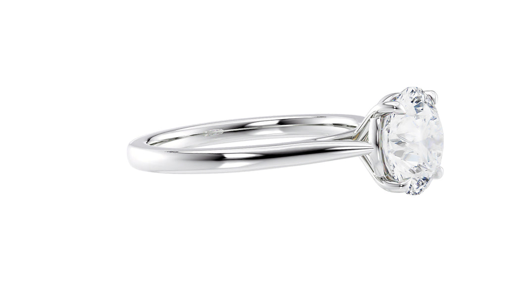 Round Solitaire Diamond Engagement Ring