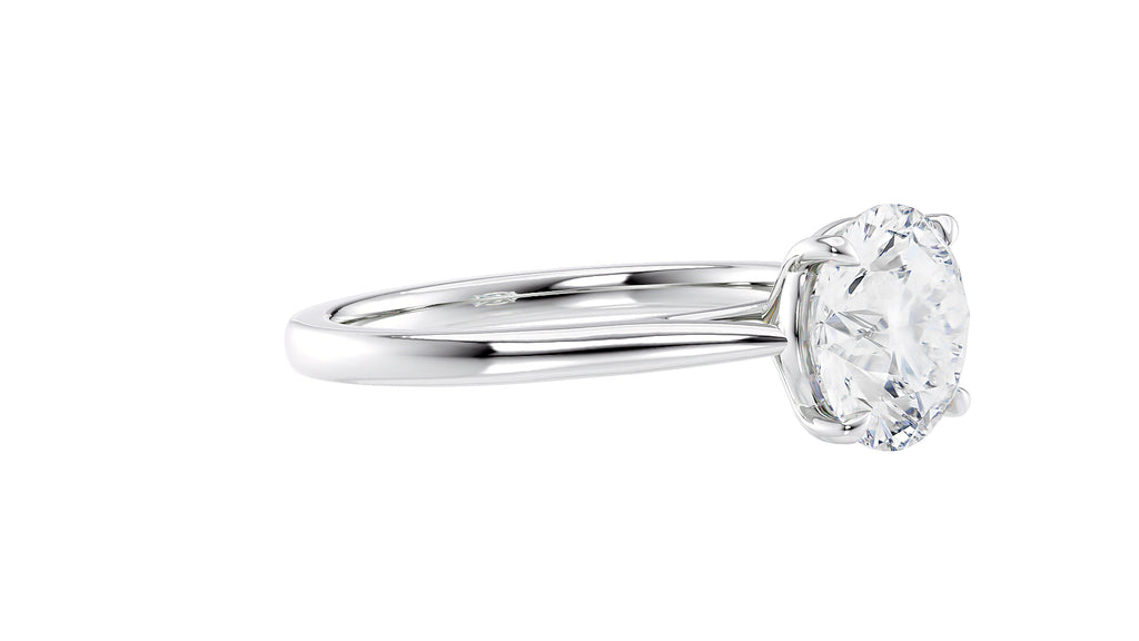 Round Solitaire Diamond Engagement Ring