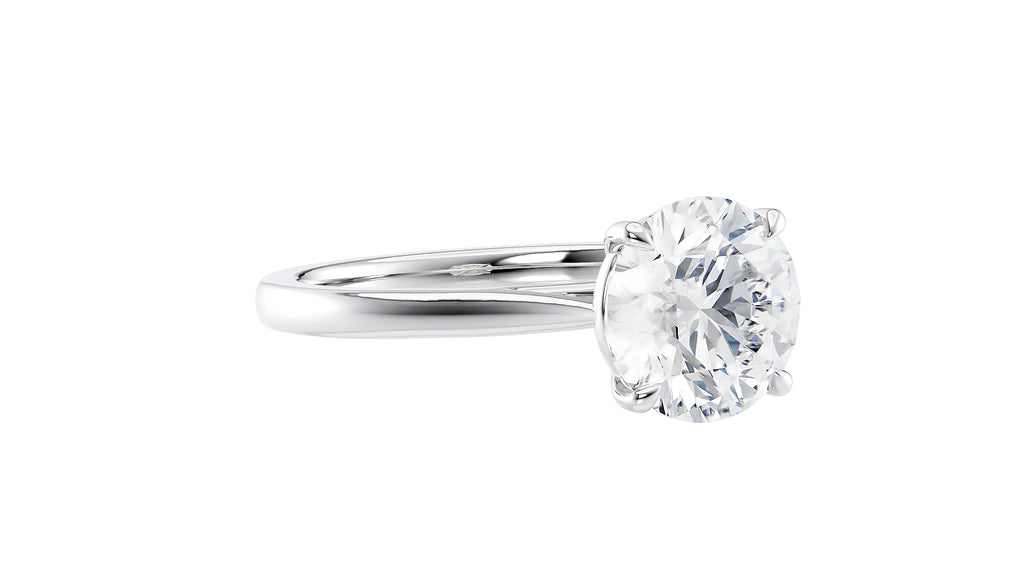 Round Solitaire Diamond Engagement Ring