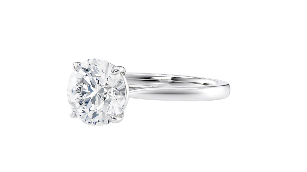 Round Solitaire Diamond Engagement Ring