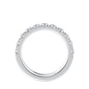 1 carat eternity ring made in platinum side view