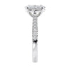 Lab grown diamond oval shape diamond ring