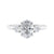 1 carat oval 3 stone engagement ring