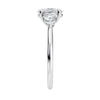 1 carat oval 3 stone engagement ring