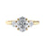 1 carat oval diamond 3 stone ring