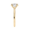 1 carat oval diamond ring yellow gold