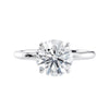2 carat man made diamond ring
