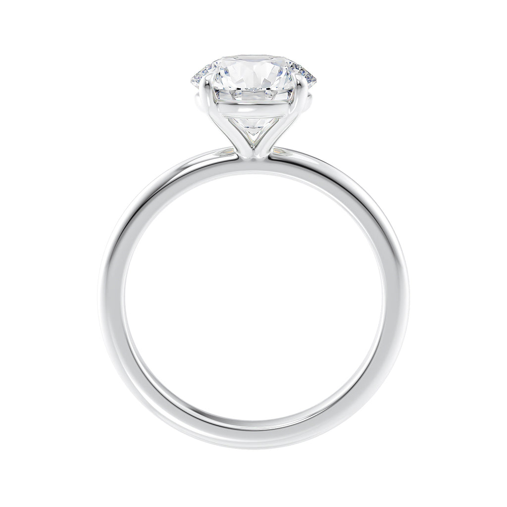 2 carat lab grown diamond ring