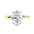 2 carat oval engagement ring with slim band