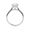     2ct Solitaire Lab Created Engagement Ring McGuire Diamonds Side View