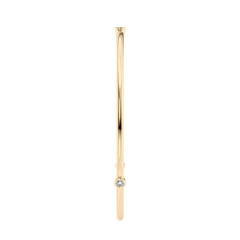 18ct Gold Bangle with Diamonds
