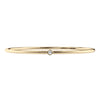 Solid Gold Bangle with Diamond