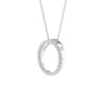 Open Circle Diamond Necklace