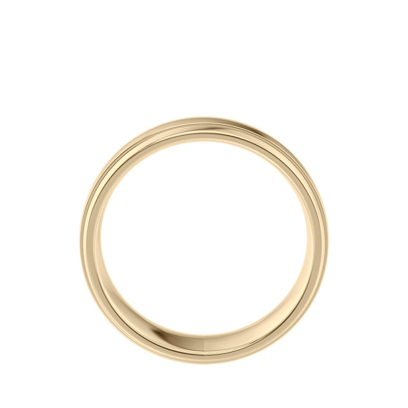 Contemporary mens wedding ring