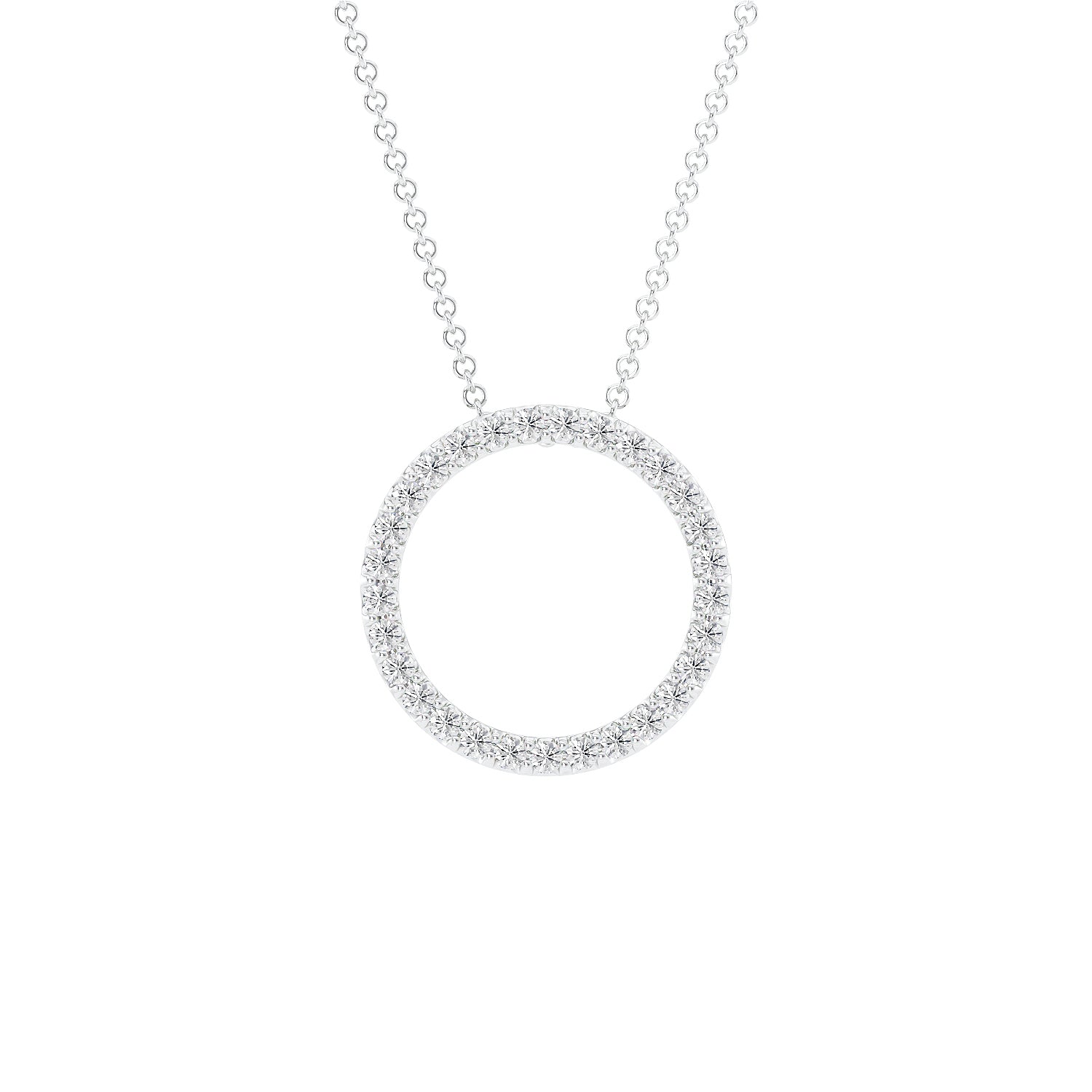 Laboratory Grown Diamond Circle Pendant 