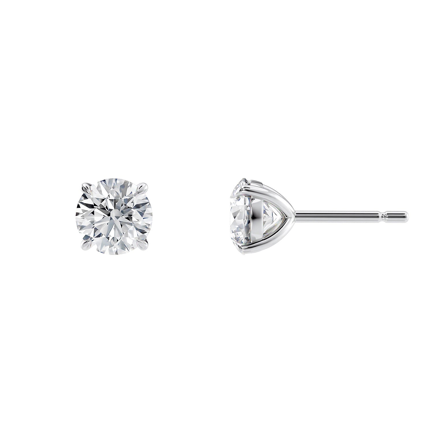 1 carat diamond stud earrings