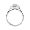 Emerald cut engagement ring