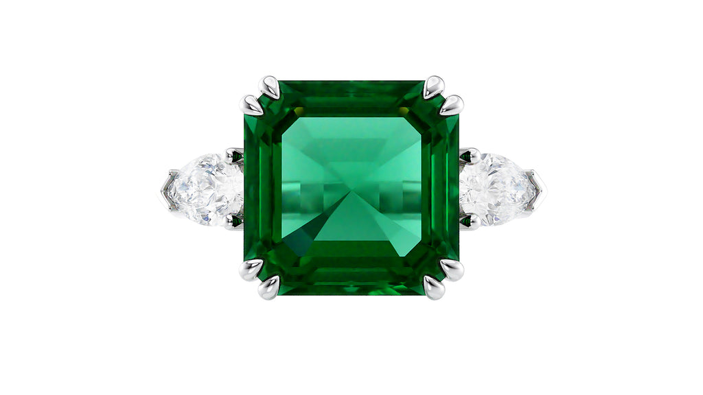 Envy Emerald & Pear Ring