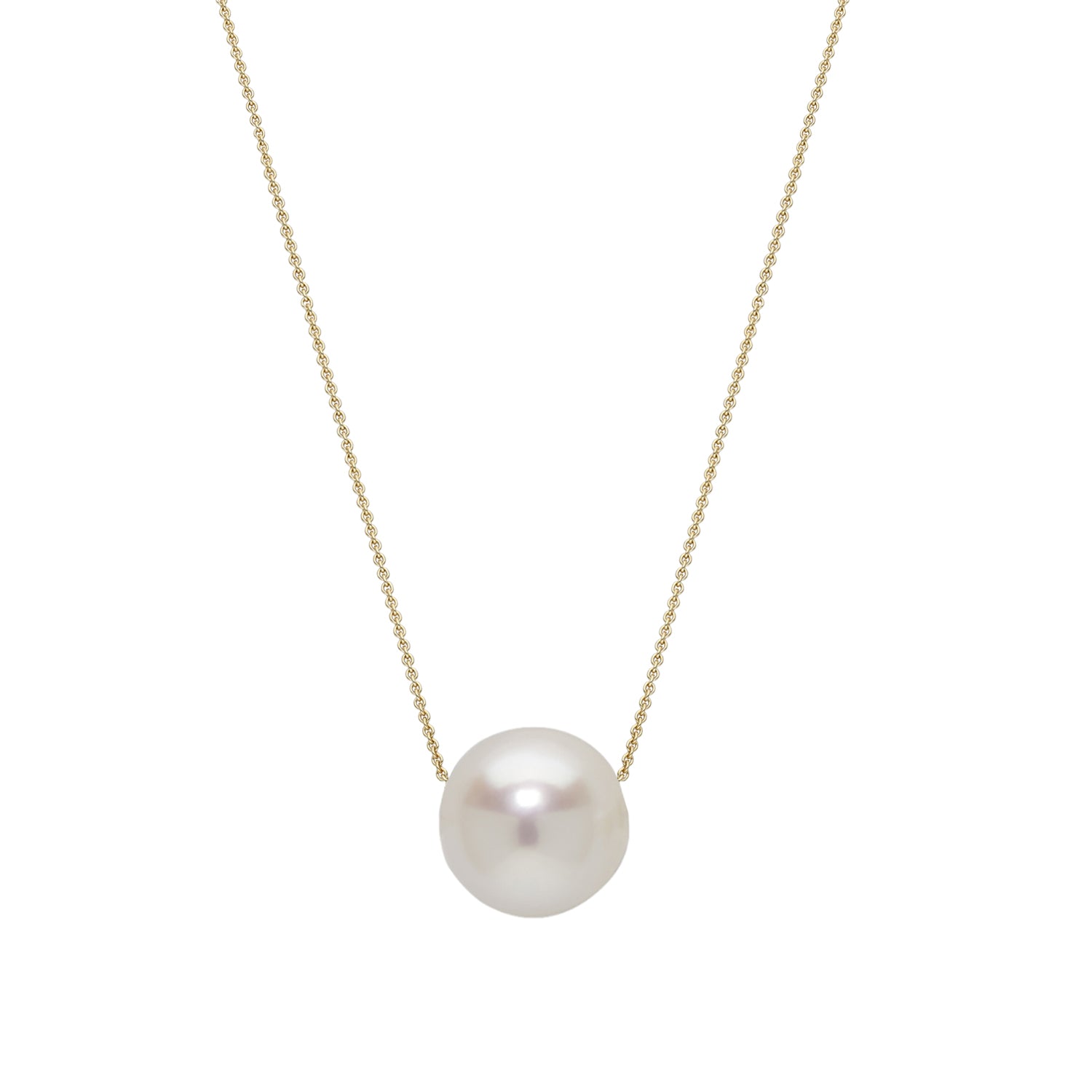 Necklace with a shop pearl