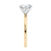 Diamond ring with slim band