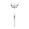 Solitaire Emerald Cut Diamond White Gold Engagement Ring End