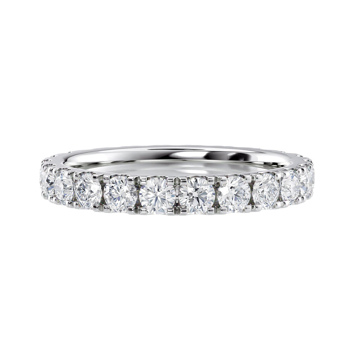 Platinum diamond sales eternity rings