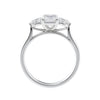 emerald cut 3 stone ring