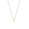 Mini moon gold necklace