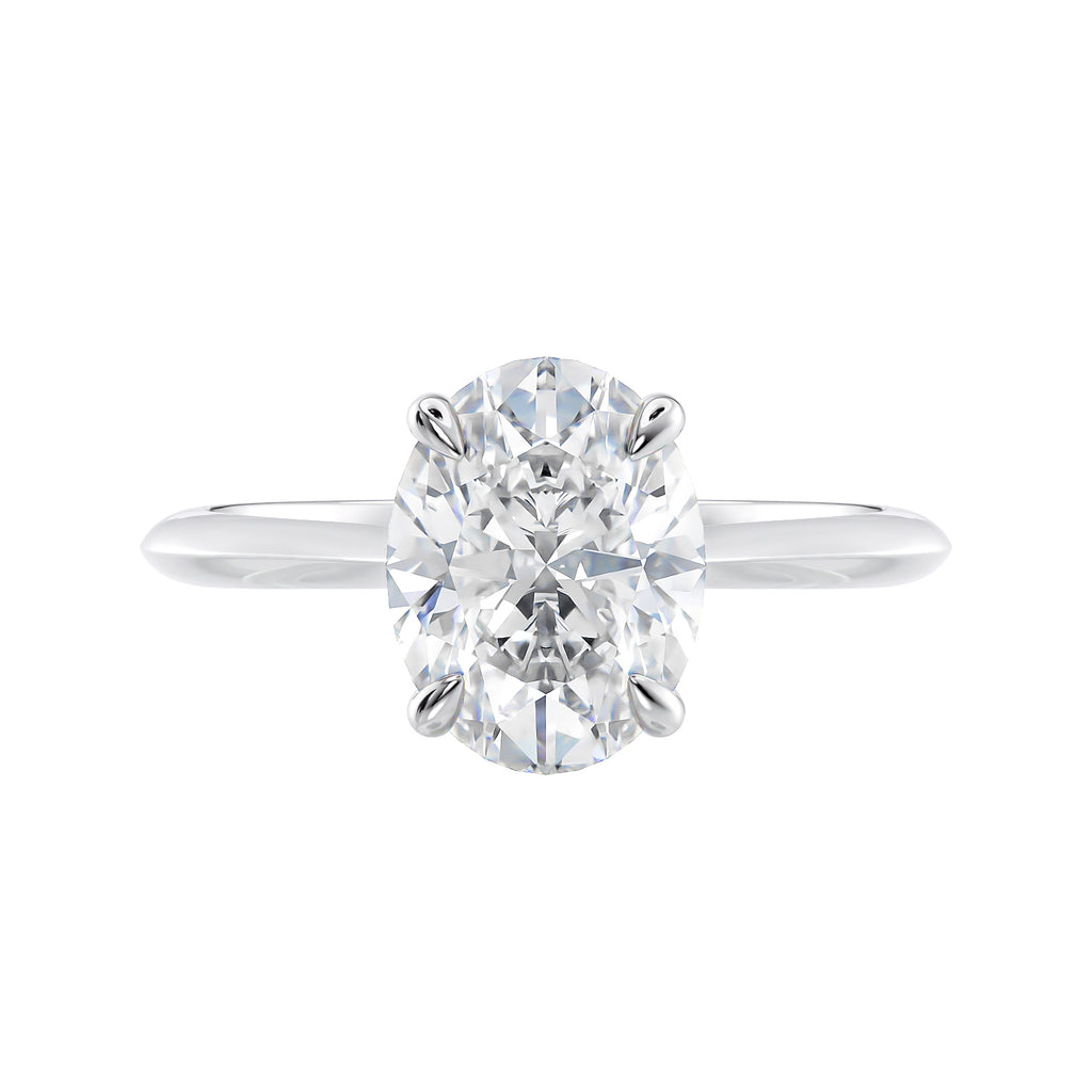 Oval diamond engagement ring 