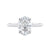 Oval diamond engagement ring 
