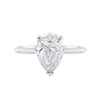 pear cut lab grown diamond engagement ring