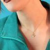 Solid gold anchor necklace hold me still, handmade in Ireland