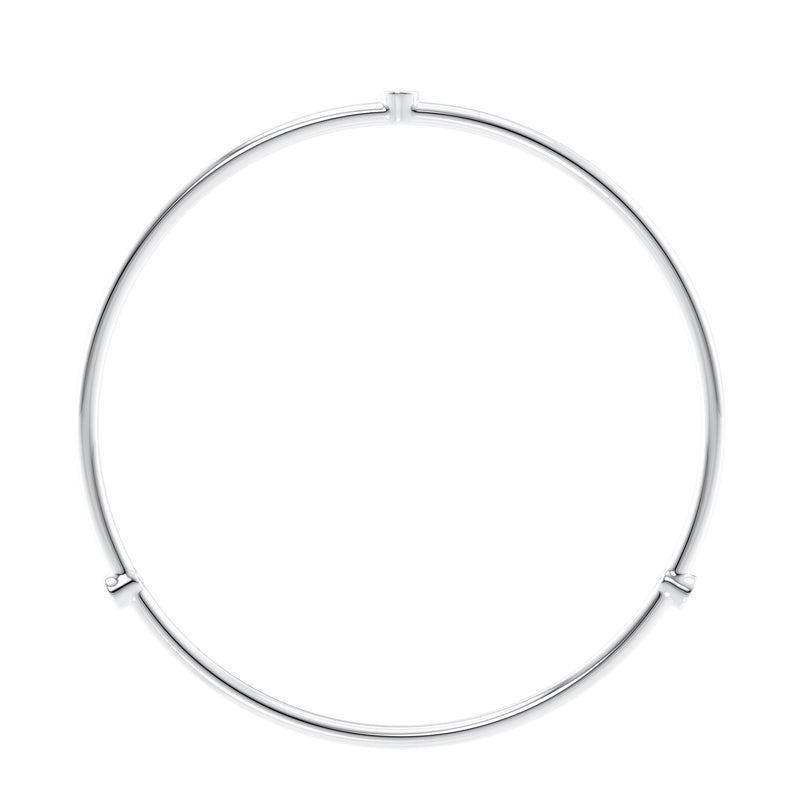Solid White Gold Bangle Dublin