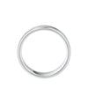 Ridged platinum wedding band